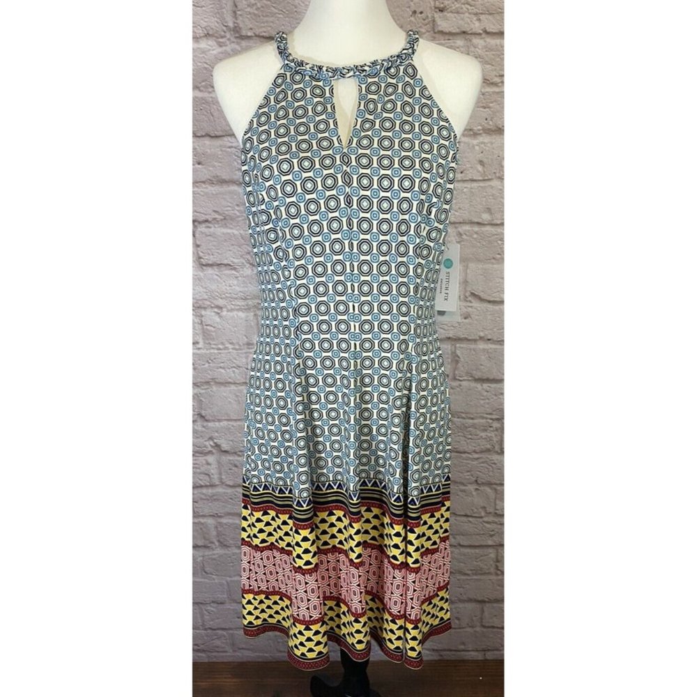 NEW Wisp Stitch Fix Dress Size 10 Cyndie Jersey Shift Sundress Stretch 9022